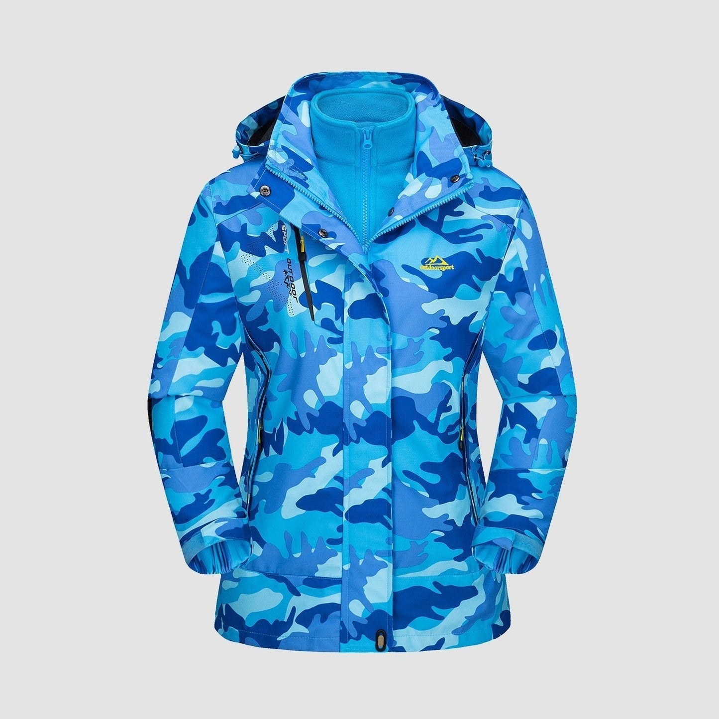 Women's Winter Jacket - Waterproof and Windproof - Insulated with Hood - Adjustable Cuffs