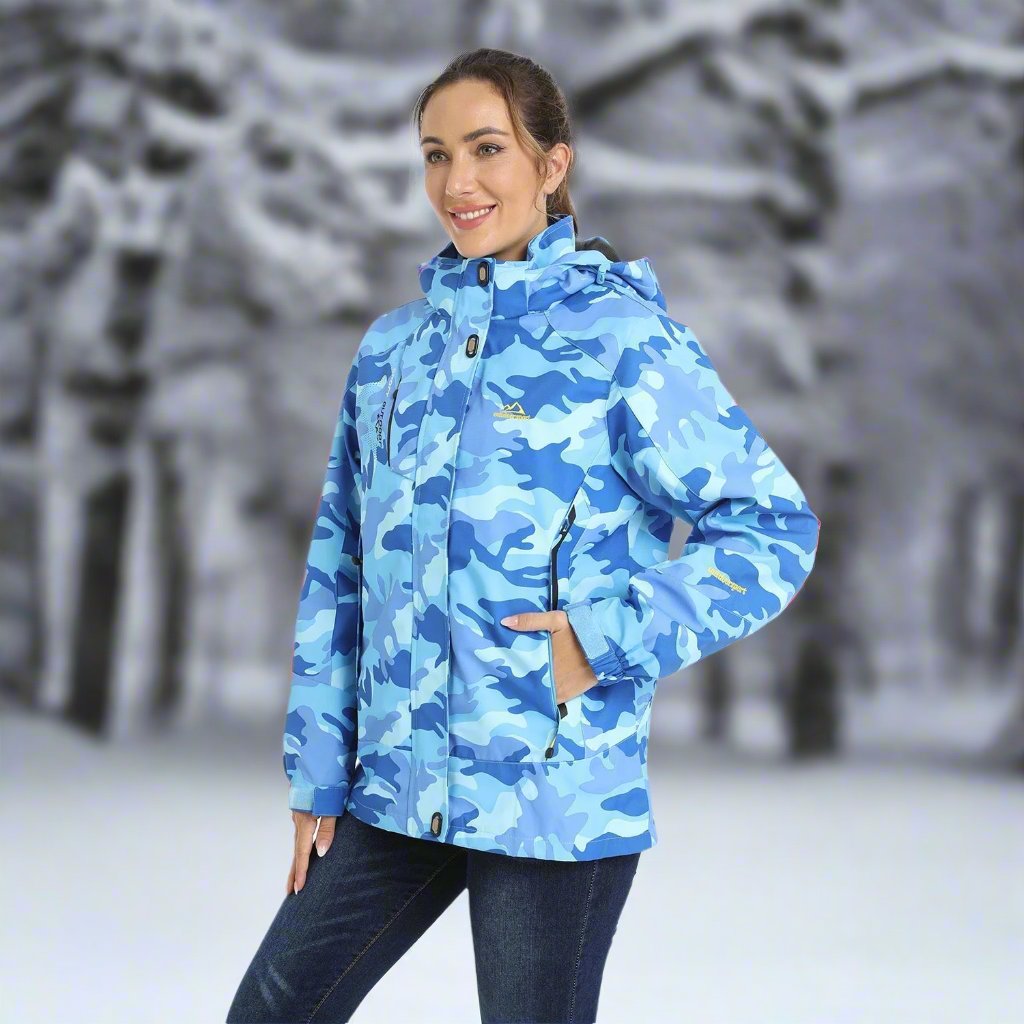 Women's Winter Jacket - Waterproof and Windproof - Insulated with Hood - Adjustable Cuffs
