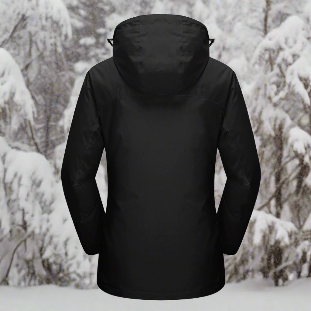 Women's Winter Jacket - Waterproof and Windproof - Insulated with Hood - Adjustable Cuffs