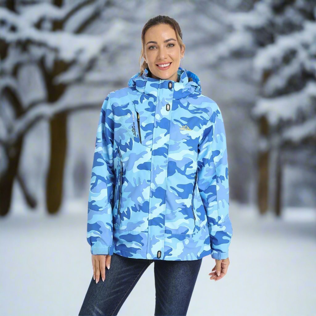 Women's Winter Jacket - Waterproof and Windproof - Insulated with Hood - Adjustable Cuffs