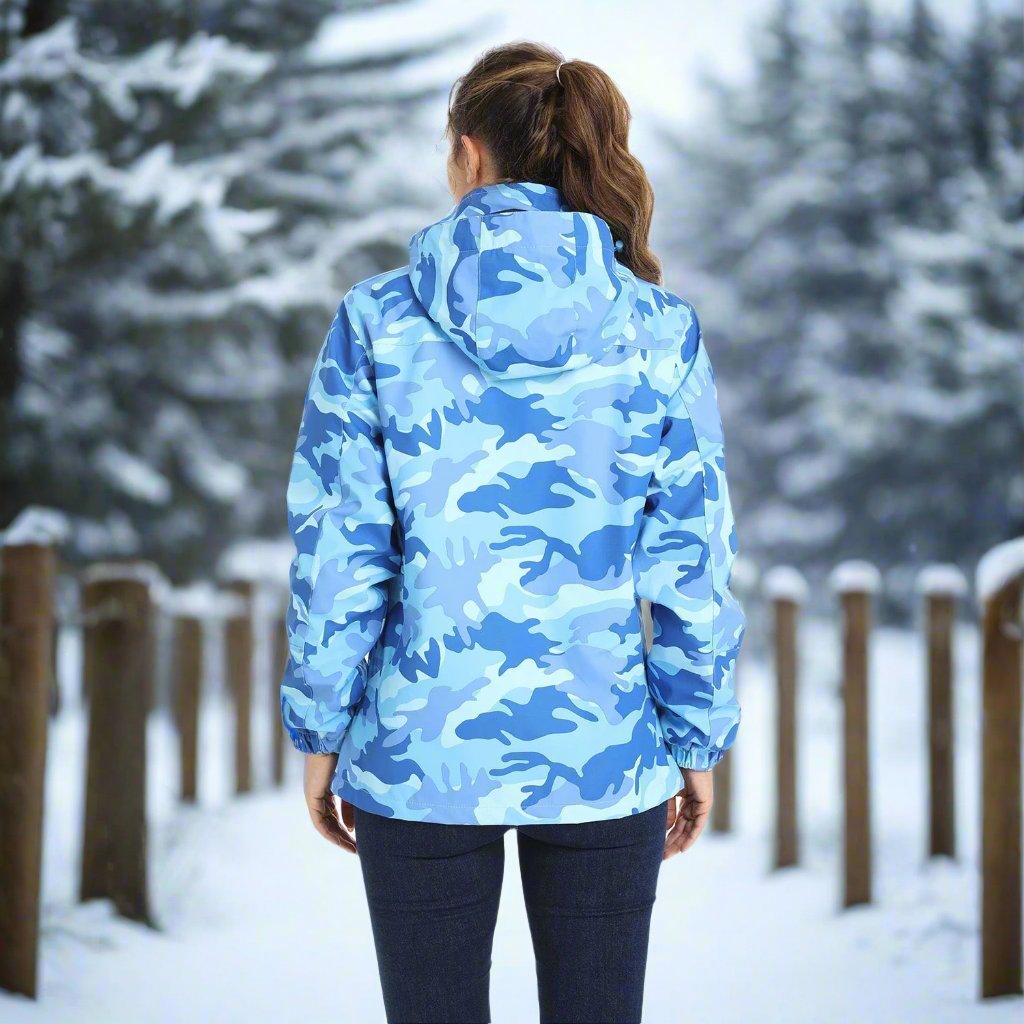 Women's Winter Jacket - Waterproof and Windproof - Insulated with Hood - Adjustable Cuffs