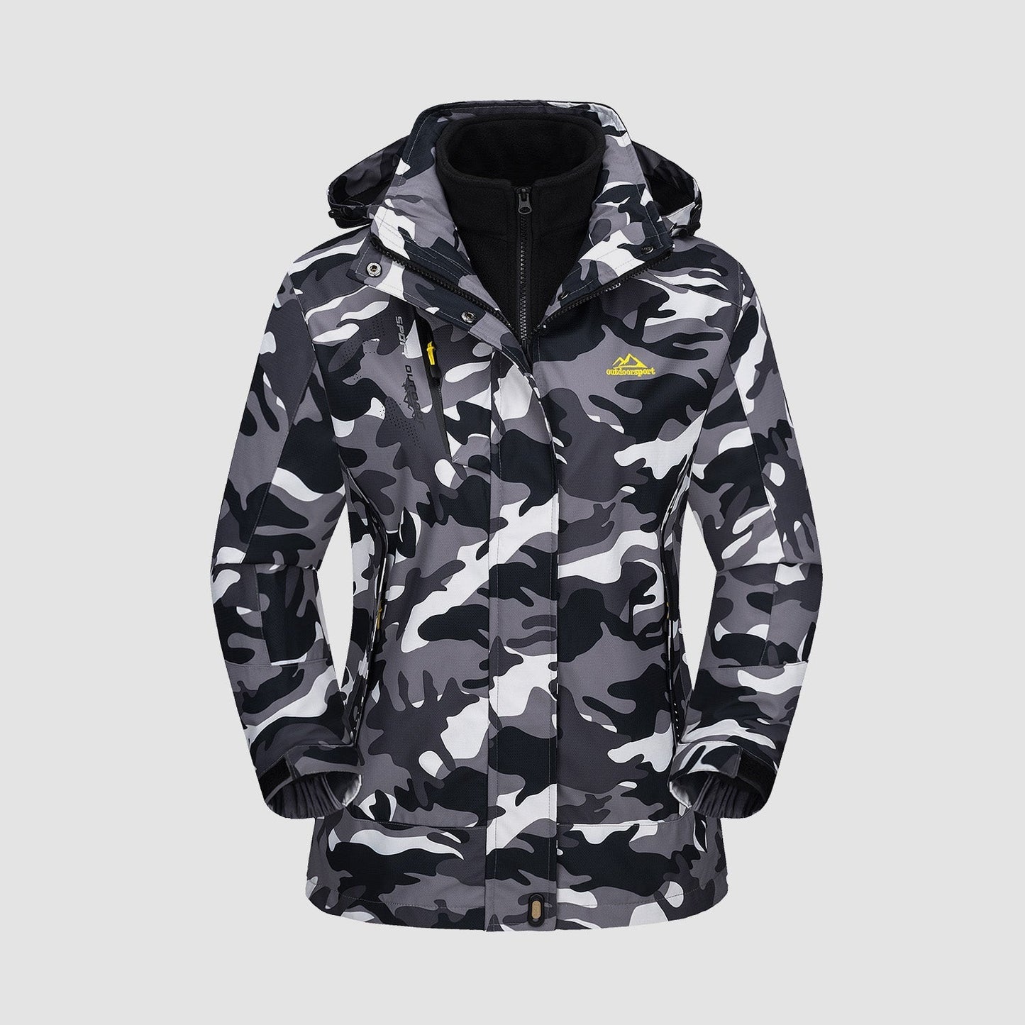 Women's Winter Jacket - Waterproof and Windproof - Insulated with Hood - Adjustable Cuffs