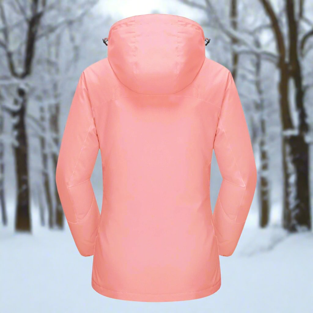 Women's Winter Jacket - Waterproof and Windproof - Insulated with Hood - Adjustable Cuffs