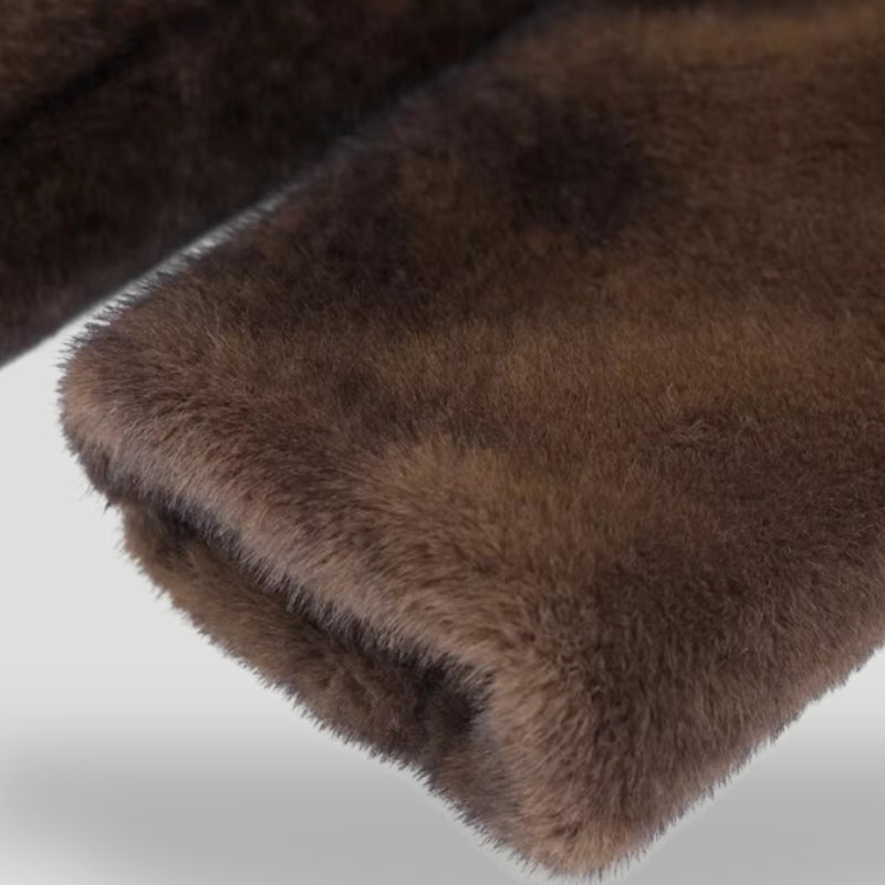 Women's Fur Coat - Long Length - Elegant Tailored Fit - Soft and Warm