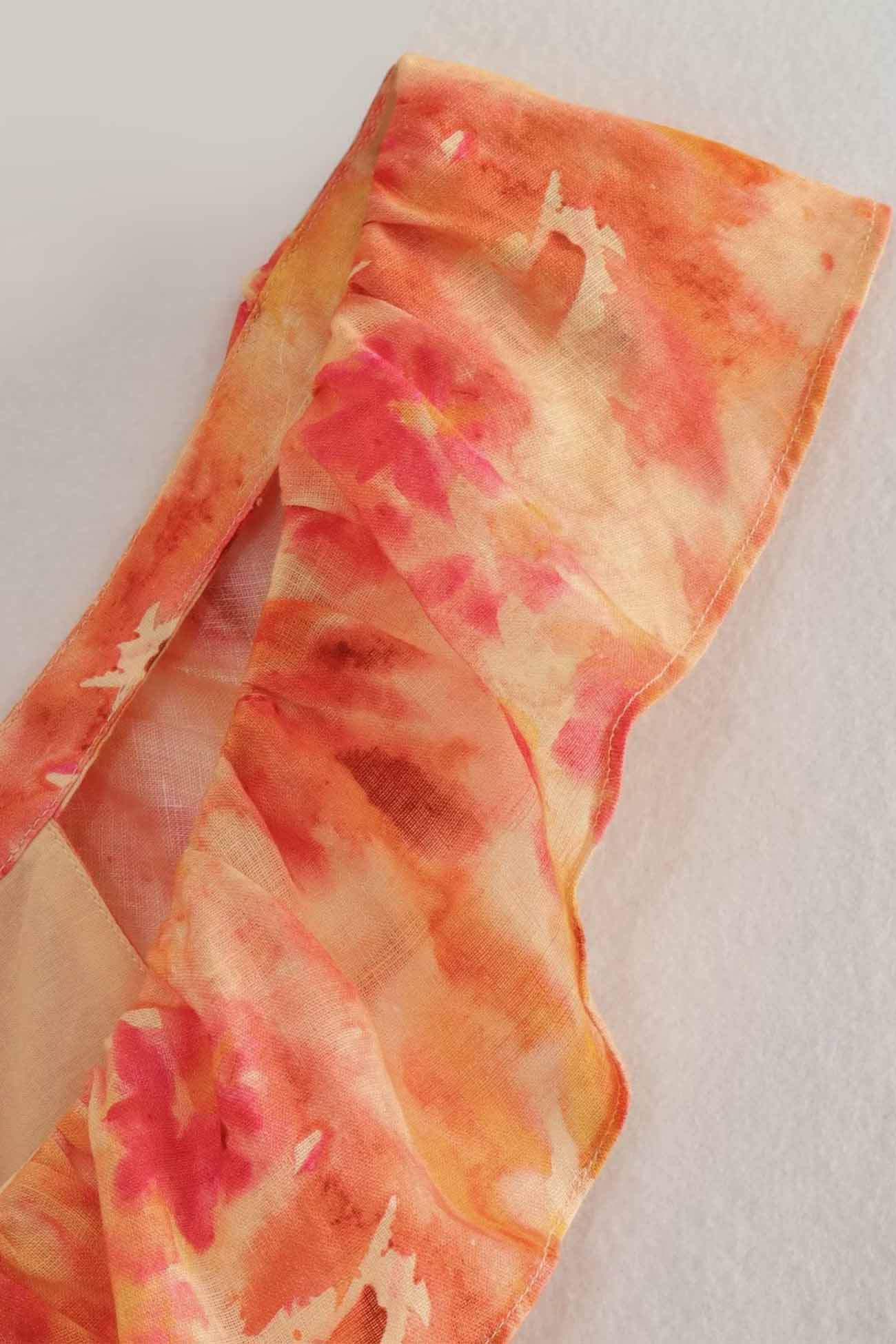 Dame Maxikjole - Ærmeløs med Flæse Stropper - V-udskæring - Let og Elegant
