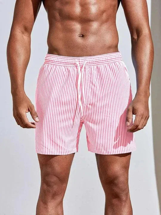 Men's Swim Trunks – Relaxed Fit – Quick-Drying – Adjustable Drawstring