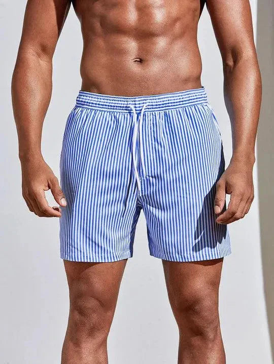 Men's Swim Trunks – Relaxed Fit – Quick-Drying – Adjustable Drawstring