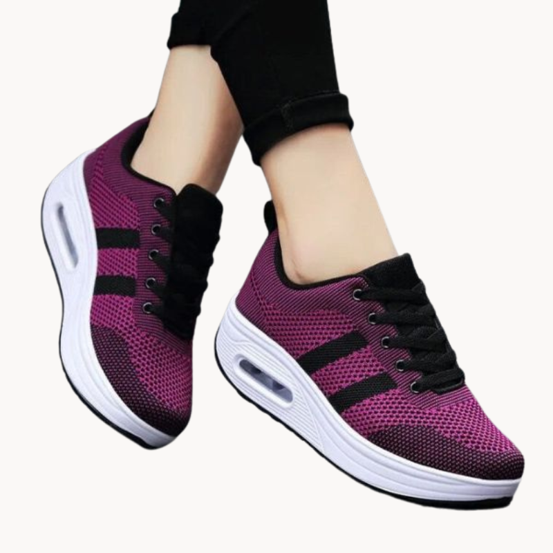 Dame Sneakers - Åndbart Mesh - Stødabsorberende Sål - Komfortabel Pasform