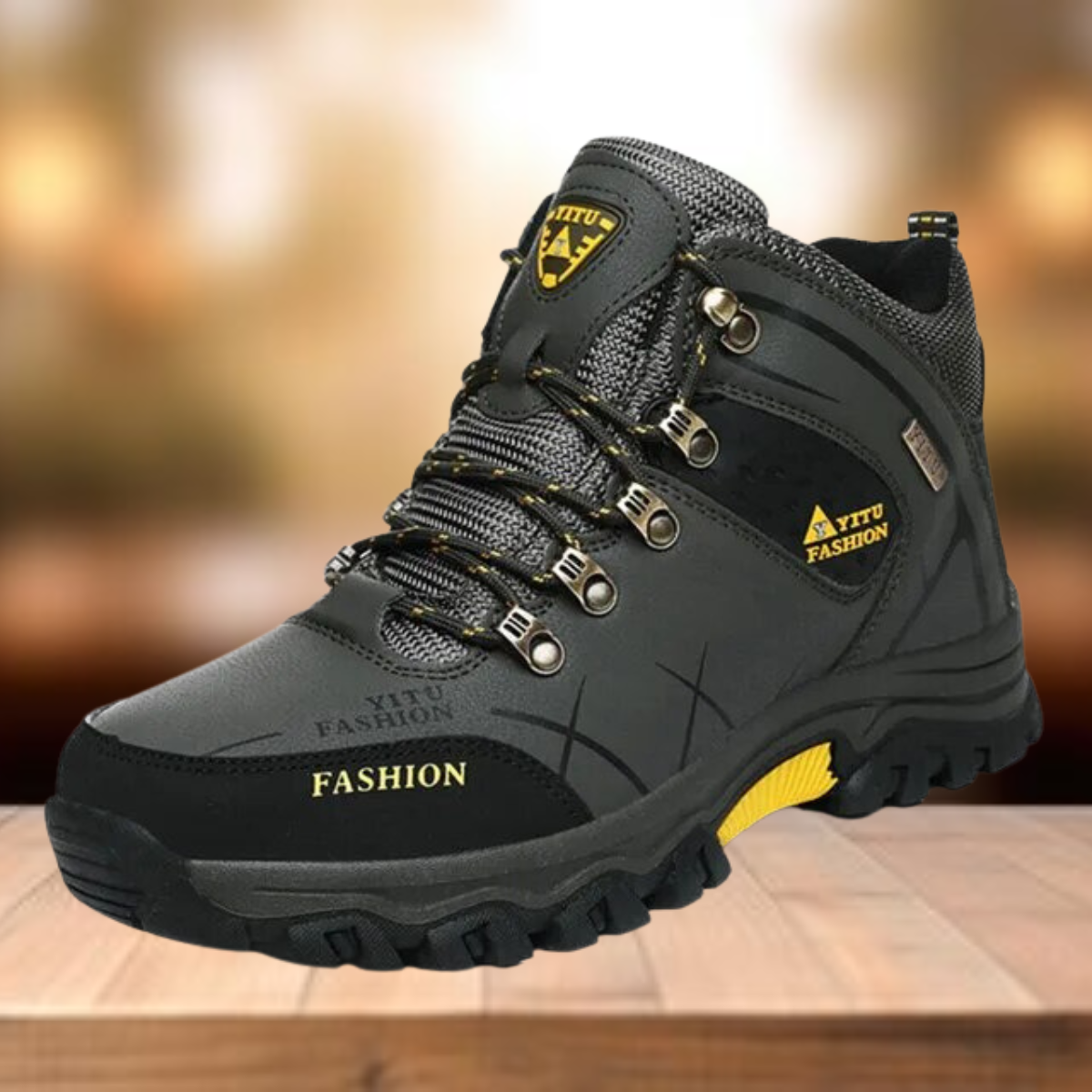 Men's Boots – Water-Resistant – High Shaft – Non-Slip Outsole – Comfort Padding