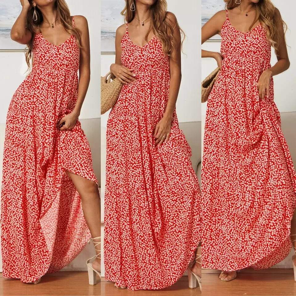 Melissa - Long dress with elegant pattern