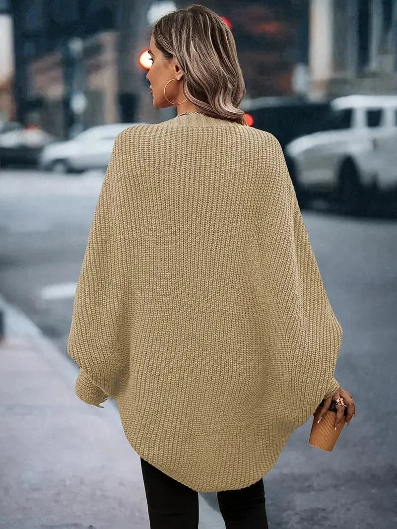 Women's Cardigan - Open Front - Soft Knit - Relaxed Fit - Long Sleeve
