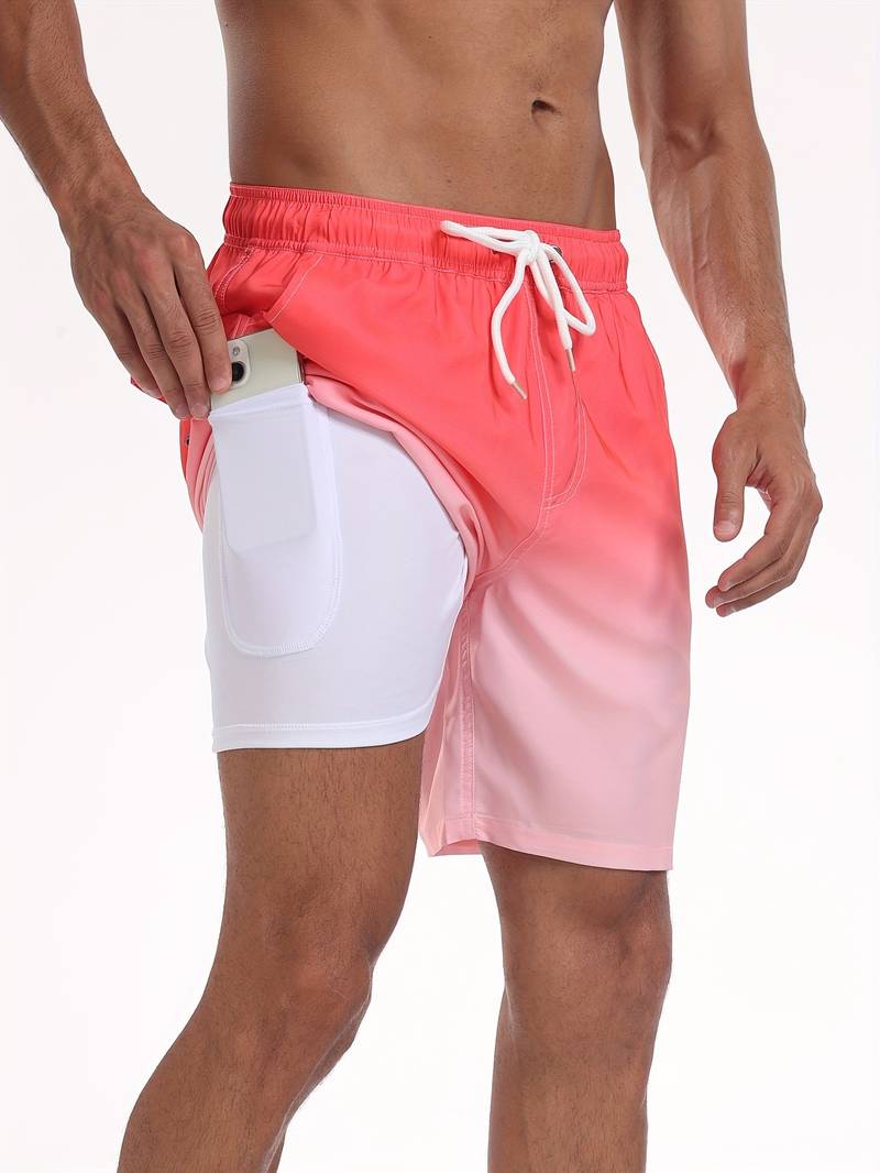 Men's Swim Shorts – Quick-Drying Lightweight Material – Relaxed Fit – Mid-Length
