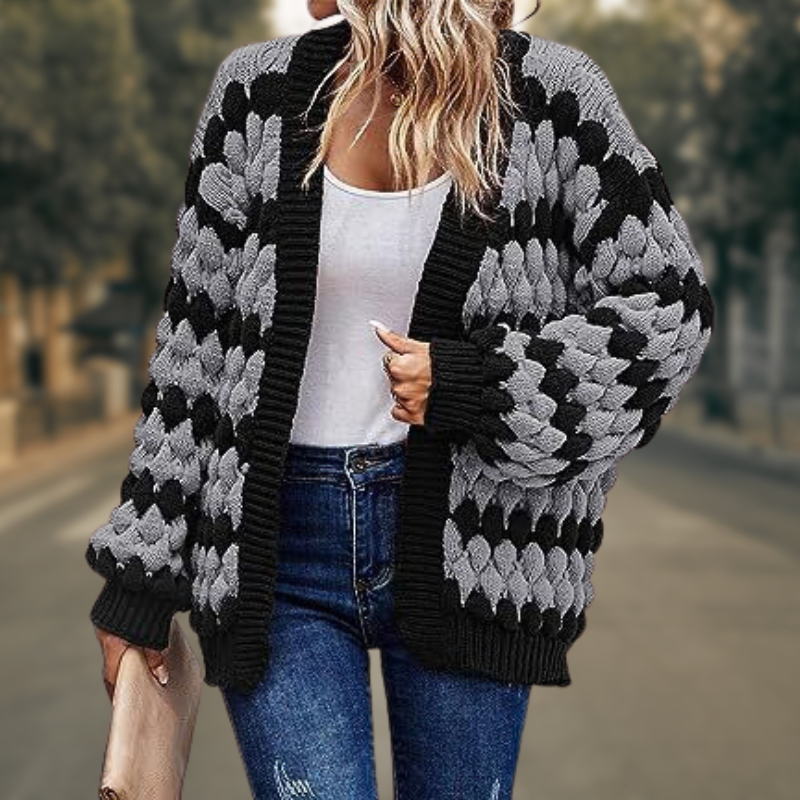 Women's Cardigan - Chunky Knit - Open Front - Relaxed Fit - Soft and Warm