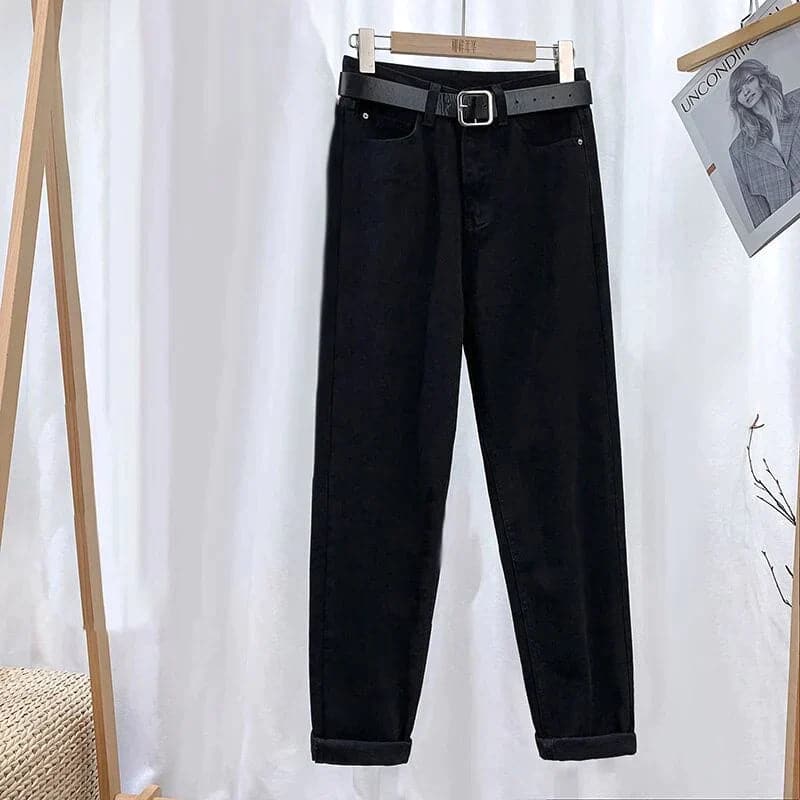 Dame Jeans - Højtaljet - Straight Leg - Klassisk 5-Lomme Design - Casual Komfort