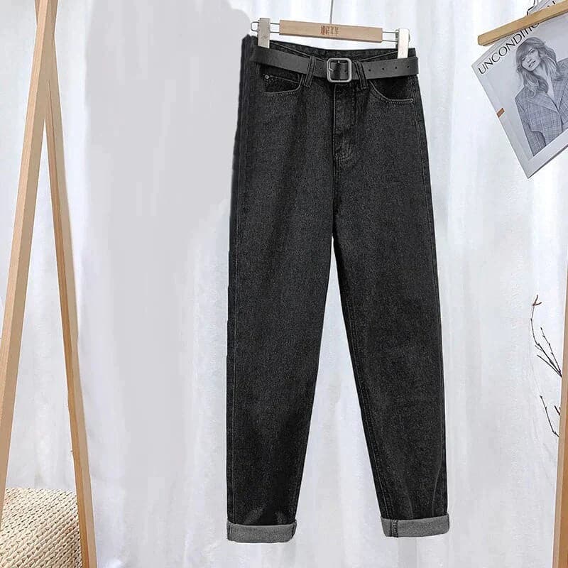 Dame Jeans - Højtaljet - Straight Leg - Klassisk 5-Lomme Design - Casual Komfort