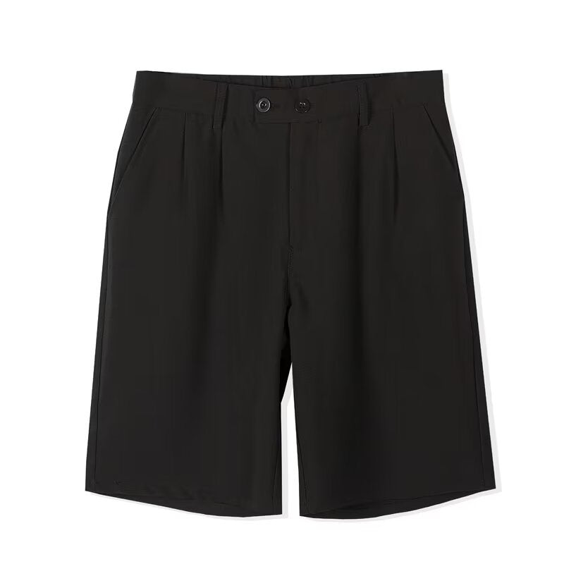 Herre Shorts - Skræddersyet Design - Plisseret Front - Knælængde - Afslappet Pasform