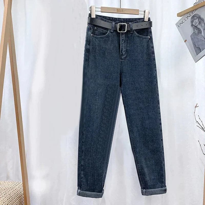Dame Jeans - Højtaljet - Straight Leg - Klassisk 5-Lomme Design - Casual Komfort