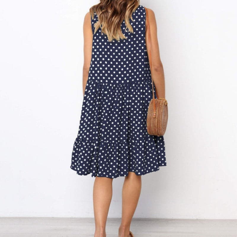 Ladina - Stylish summer dress with polka dot pattern
