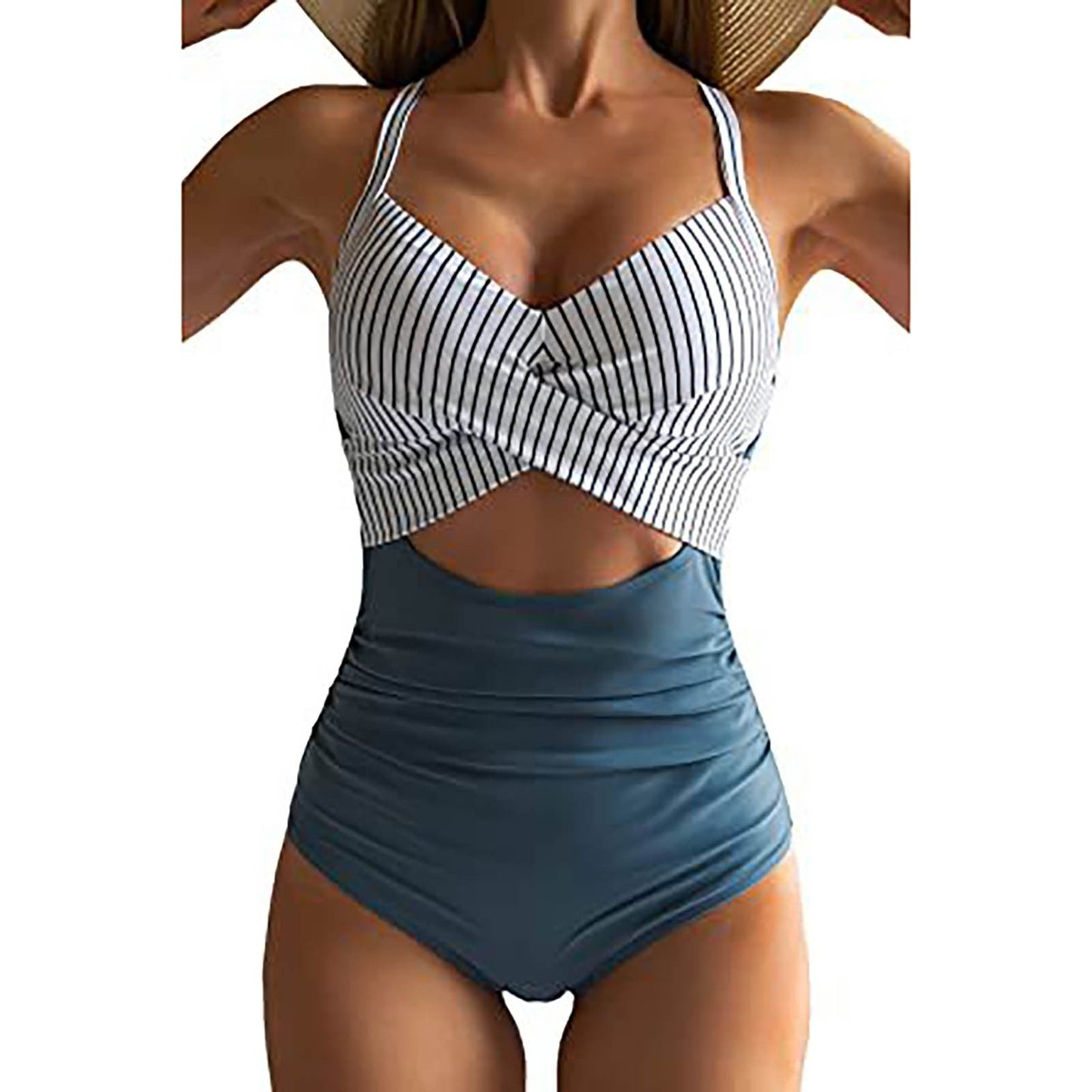 Swimsuit for Women – Slim Fit – Padded Cups – Halterneck with Cutout