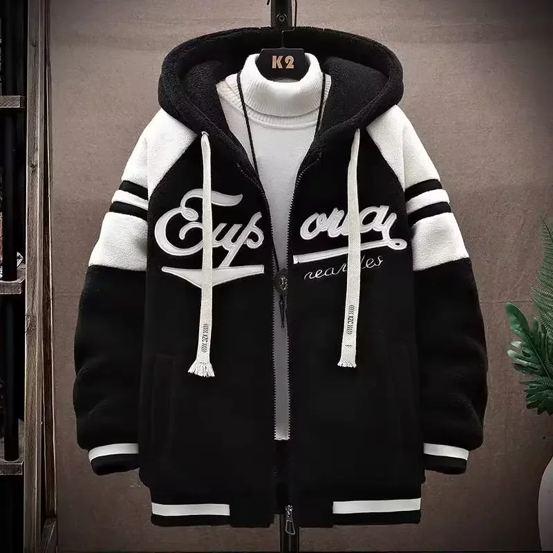 Men's Hoodie – Oversized Fit – Wool Blend – Embroidered Streetwear Design