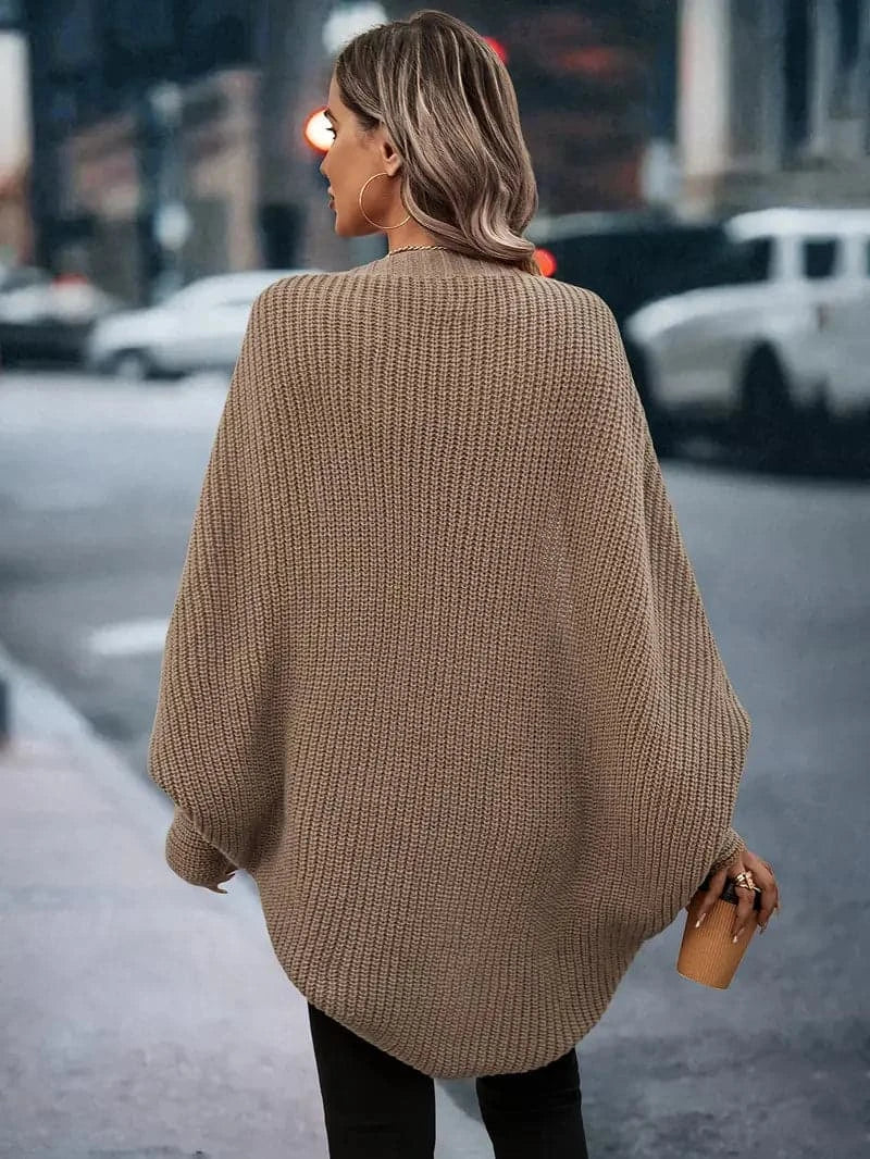 Women's Cardigan - Open Front - Soft Knit - Relaxed Fit - Long Sleeve