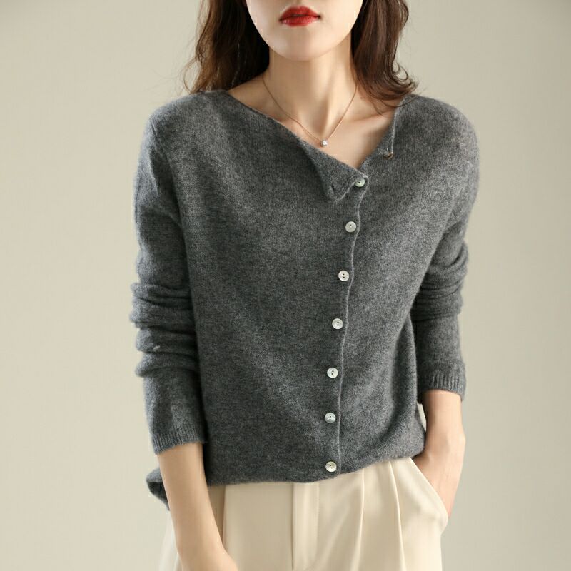 Kvinders Cardigan - Blød Strik - Knaplukning - Komfortabelt Casual Fit