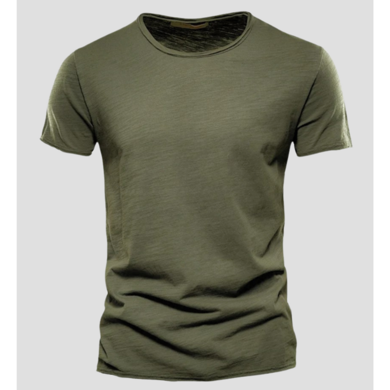 Men's T-shirt – Slim Fit – Short Sleeve – Crew Neck – Breathable – Minimalist Design