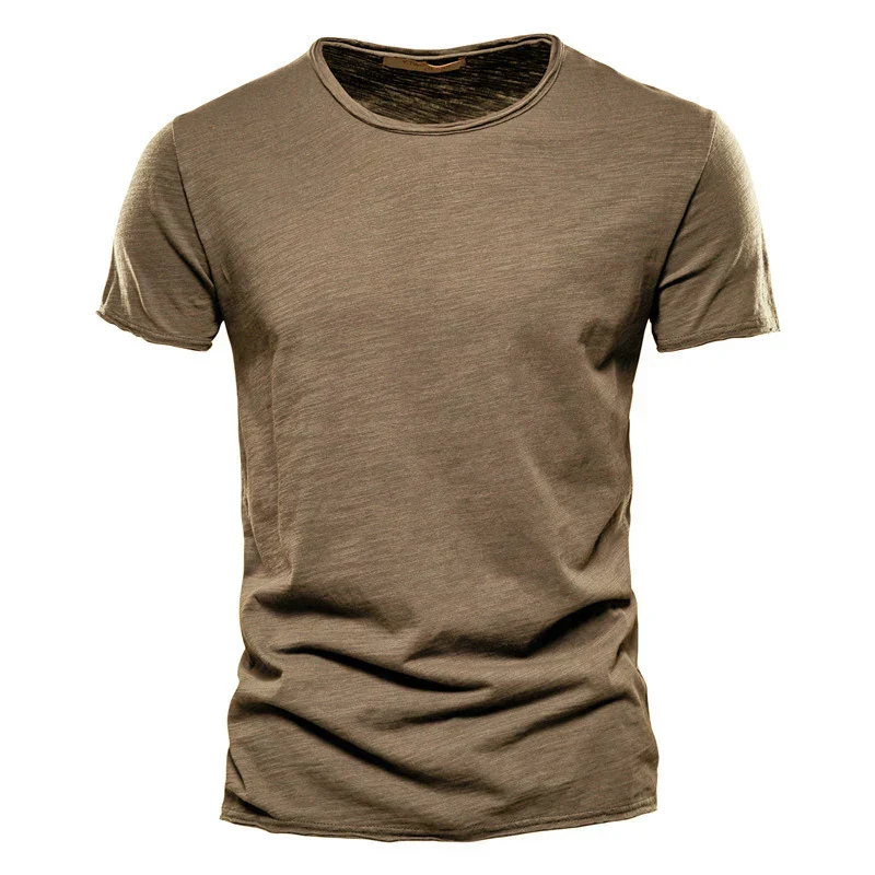 Men's T-shirt – Slim Fit – Short Sleeve – Crew Neck – Breathable – Minimalist Design