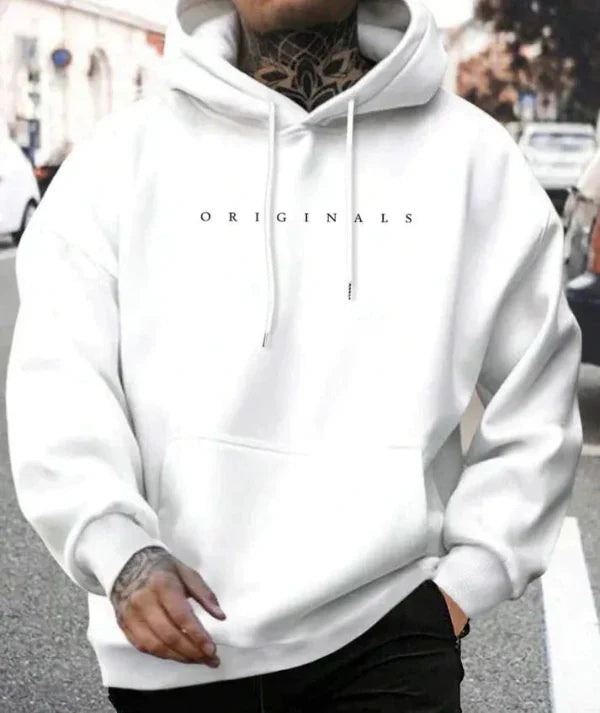 Men's Hoodie – Relaxed Fit – Soft Breathable – Kangaroo Pocket – Drawstring Hood