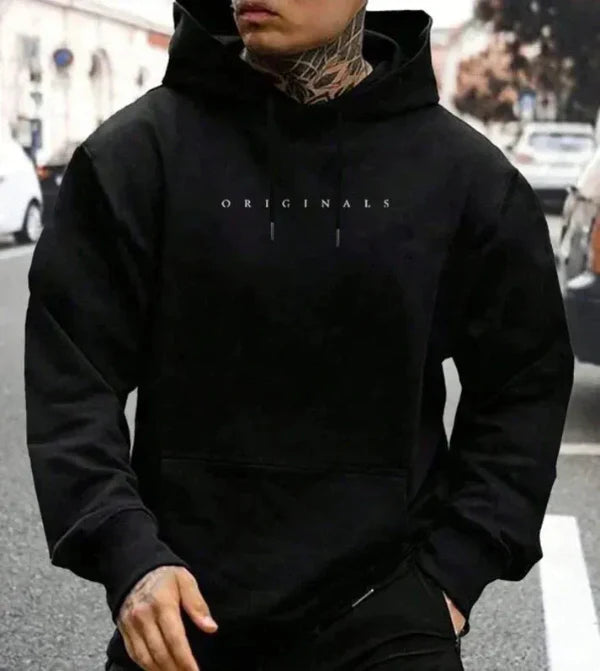 Men's Hoodie – Relaxed Fit – Soft Breathable – Kangaroo Pocket – Drawstring Hood