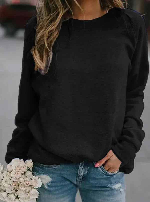 Women's Pullover Sweater – Soft Knit – Relaxed Fit – Long Sleeves – Everyday Use