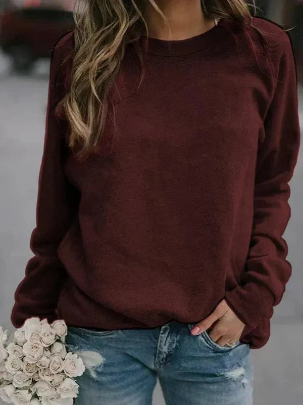 Women's Pullover Sweater – Soft Knit – Relaxed Fit – Long Sleeves – Everyday Use