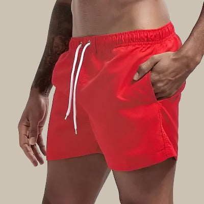 Men's Swim Shorts – Relaxed Fit – Quick-Drying – Mid-Length – Drawstring Closure