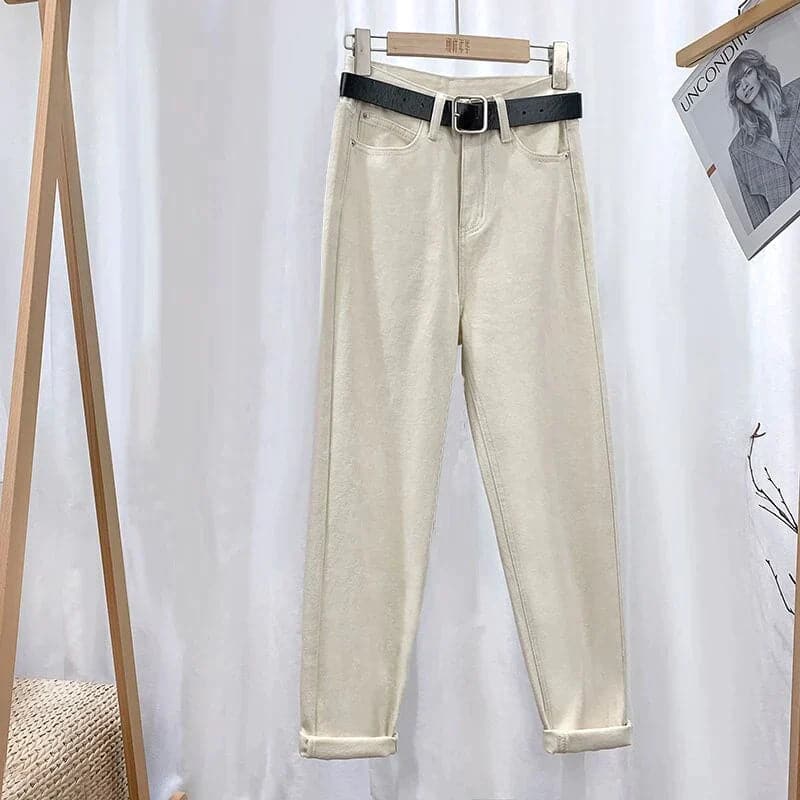 Dame Jeans - Højtaljet - Straight Leg - Klassisk 5-Lomme Design - Casual Komfort