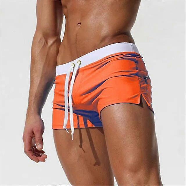 Men's Swim Shorts – Slim Fit – Short Length – Lightweight and Breathable – Adjustable Waist