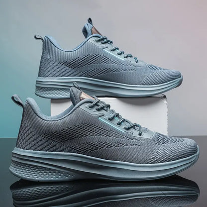 Men's Sneakers – Breathable Mesh – Lightweight Design – Shock-Absorbing Rubber Sole