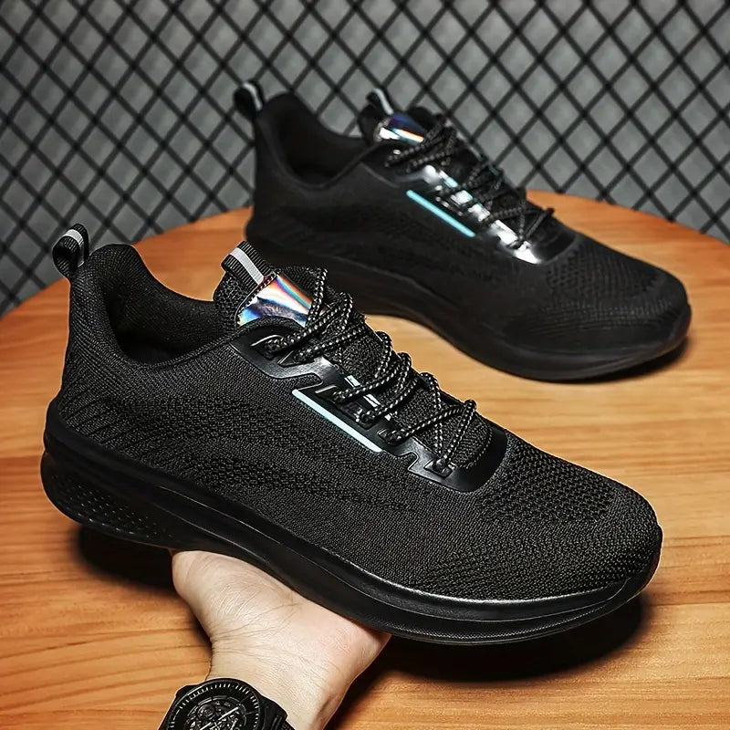 Men's Sneakers – Breathable Mesh – Lightweight Design – Shock-Absorbing Rubber Sole