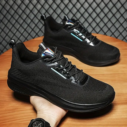 Men's Sneakers – Breathable Mesh – Lightweight Design – Shock-Absorbing Rubber Sole