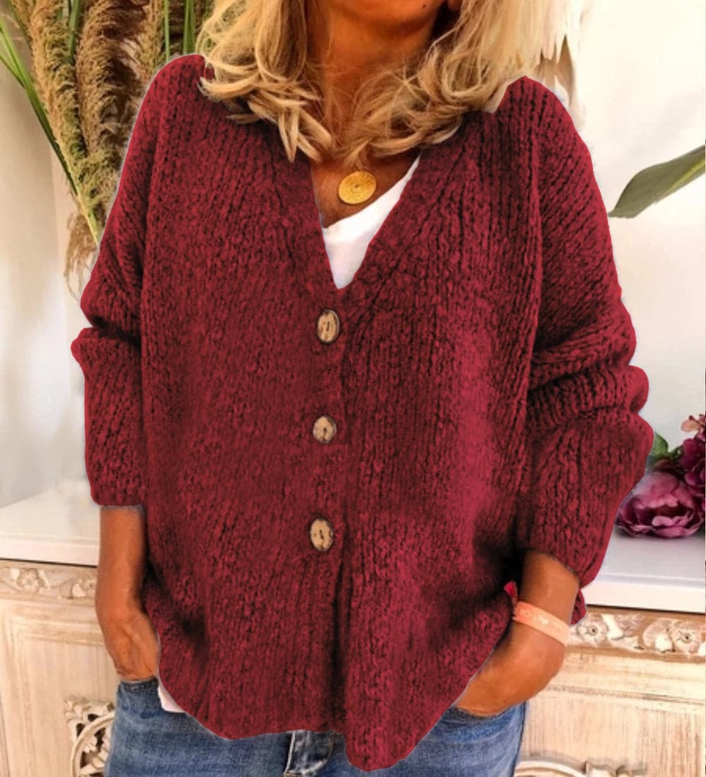 Amaya - Moderigtig strikket cardigan