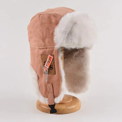Leo Fleece Structured Fit Trapper Hat | Fur Trim Ear Flaps Trapper Hat