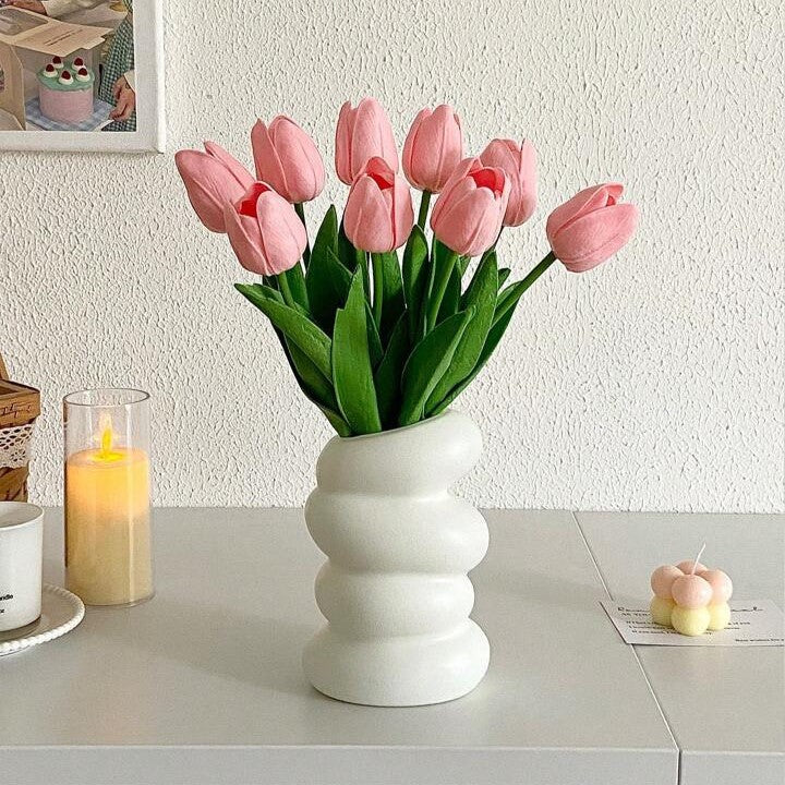 Artificial Flower Bouquet With Realistic Leaf Detailing