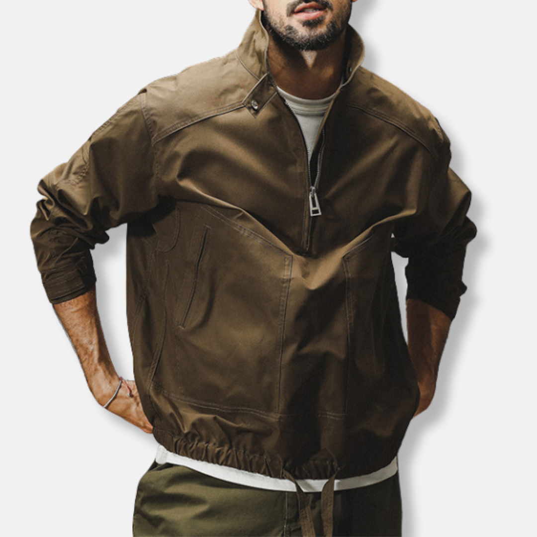 Men's Outdoor Jacket – Wind and Water Resistant – Relaxed Fit – Functional Design