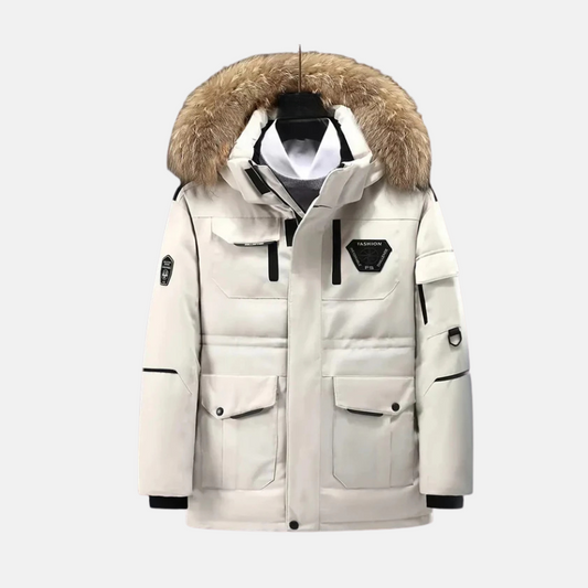 Thomas Parka Jacket | Fur-Trimmed Hood Relaxed Fit Jacket