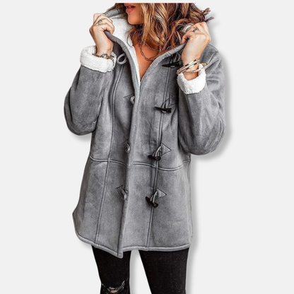 Women's Jacket – Fleece – Hood – Toggle Closure – Relaxed Fit – Mid-Length