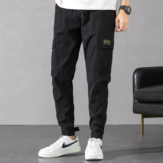 Herrebukser - Cargo Pants - Afslappet Pasform - Justerbare Manchetter - Flere Lommer