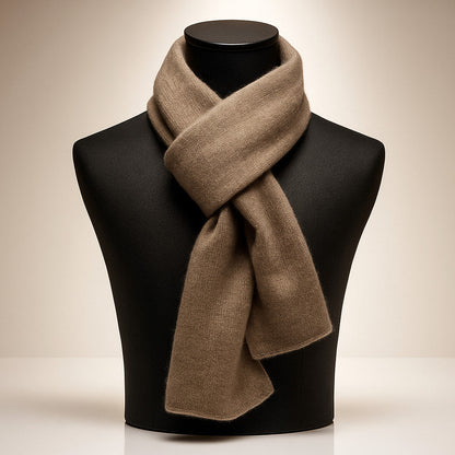 Isla Wool-Blend Soft Knit Scarf | Solid Neck Coverage Scarf