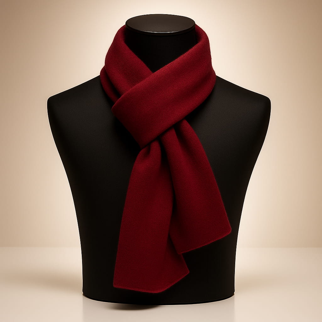 Isla Wool-Blend Soft Knit Scarf | Solid Neck Coverage Scarf