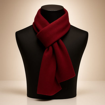 Isla Wool-Blend Soft Knit Scarf | Solid Neck Coverage Scarf