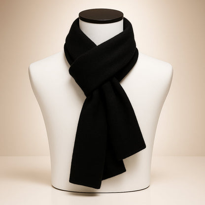 Isla Wool-Blend Soft Knit Scarf | Solid Neck Coverage Scarf
