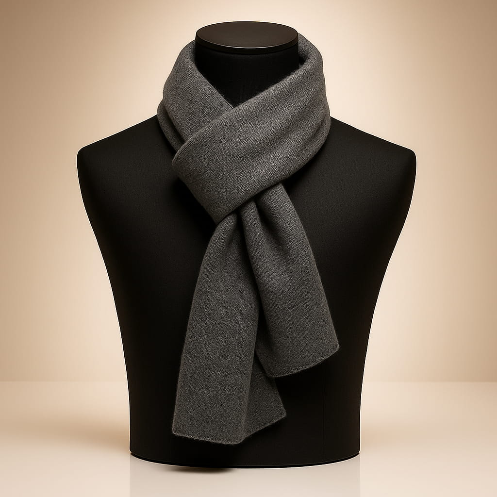 Isla Wool-Blend Soft Knit Scarf | Solid Neck Coverage Scarf